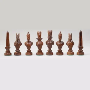 مهره شطرنج شهریار چوبی مدل مصری